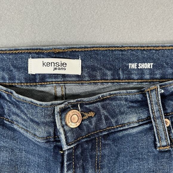 Kensie The Short Jean Shorts Women 10/30 Short Distressed Denim Cut Off Stretch - Picture 3 of 6